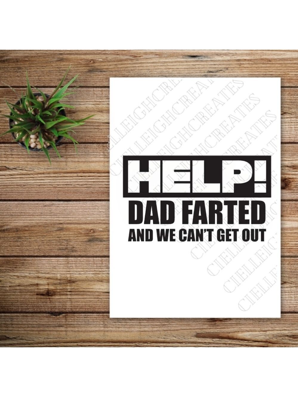 *2 for $20* Help Dad Farted And We Can't Get Out Vinyl Car Decal  Sticker